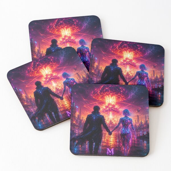 Item preview, Cyberpunk Lovers and the Cosmic Portal designed and sold by bbbpetr100.