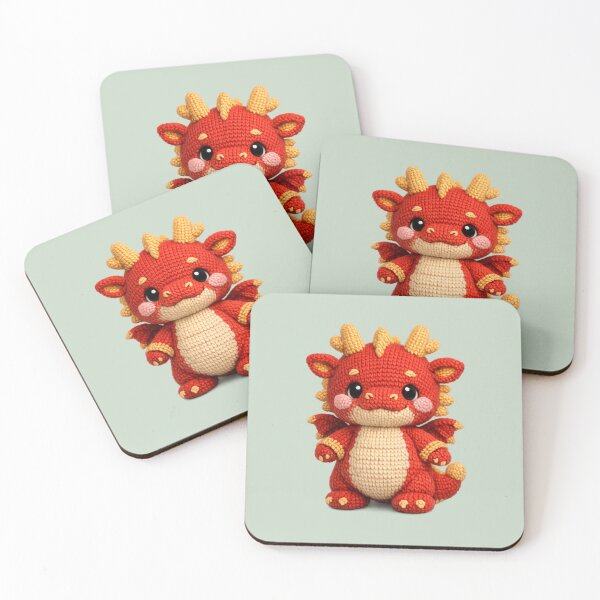Item preview, Cute Knitted Year Of The Dragon | Kawaii 3D Chinese New Year Zodiac Art designed and sold by Moons Studio.