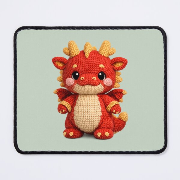 Item preview, Cute Knitted Year Of The Dragon | Kawaii 3D Chinese New Year Zodiac Art designed and sold by Moons Studio.