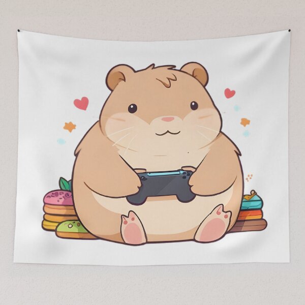 Item preview, Gamer Capybara — Cozy Gaming Capybara Sticker designed and sold by tommysworks.