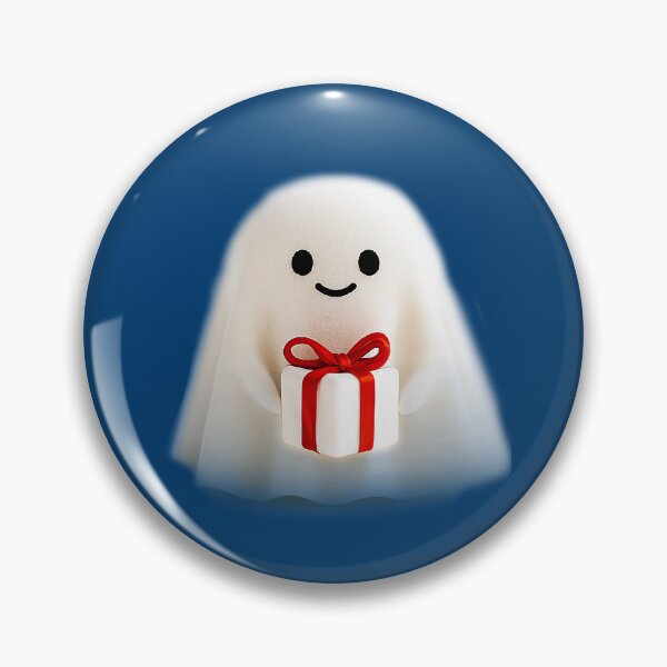 Item preview, Little ghost holding a gift box designed and sold by FluffyGallery.