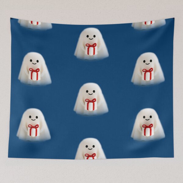 Item preview, Little ghost holding a gift box designed and sold by FluffyGallery.