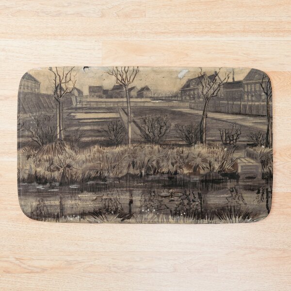 Item preview, Nursery Garden in Winter Ink Drawing designed and sold by artofuniverse.