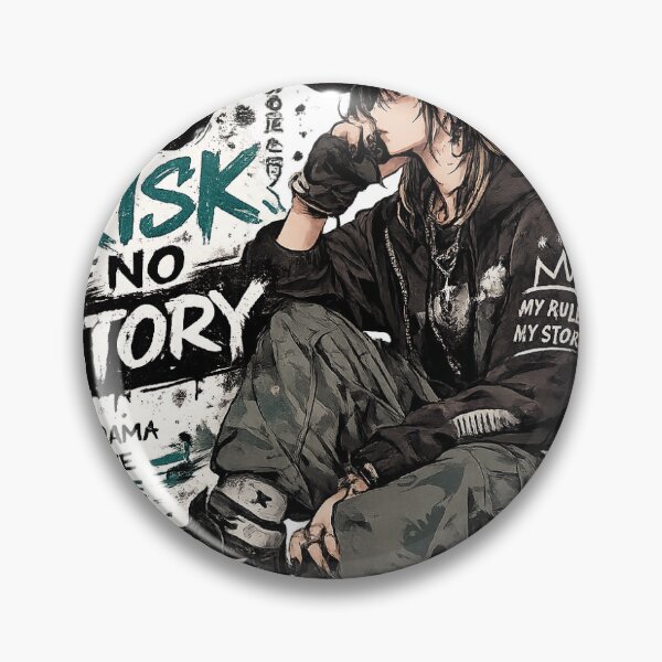 Item preview, No Risk No Story Anime Streetwear designed and sold by bhoomi2005b.