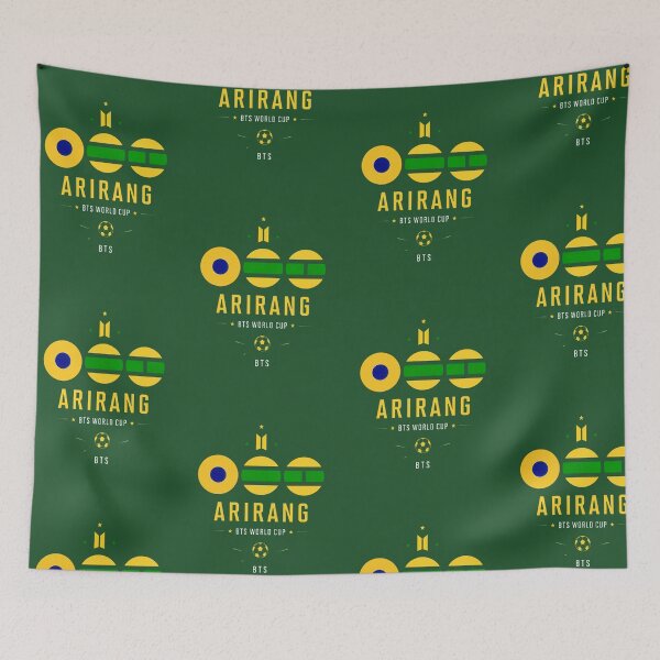 Item preview, BTS World Cup Arirang Gold and Green Graphic designed and sold by moamaxshop.