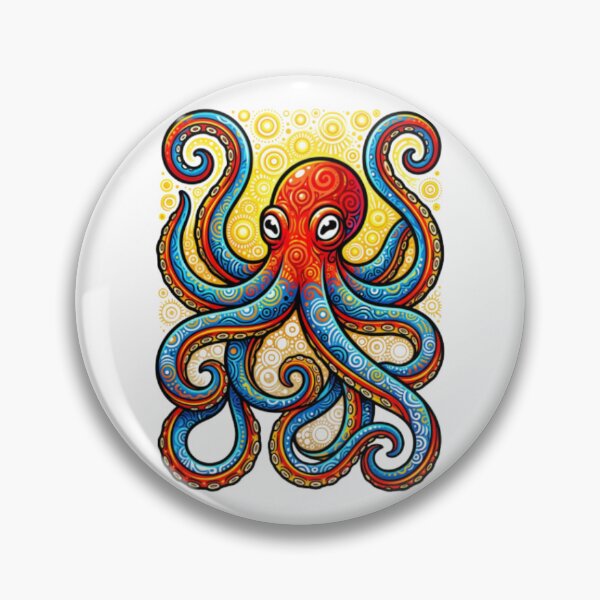 Item preview, Psychedelic Octopus – Vibrant Pop Art Graphic Tee designed and sold by Artify24.