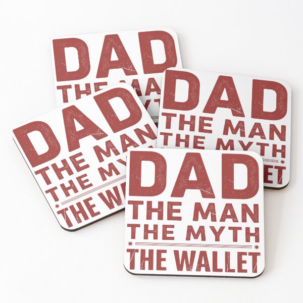 Item preview, Fathers Day - Dad The Man The Myth The Wallet – Funny Dad Humor Typography Design designed and sold by ArcticFoxStudio.