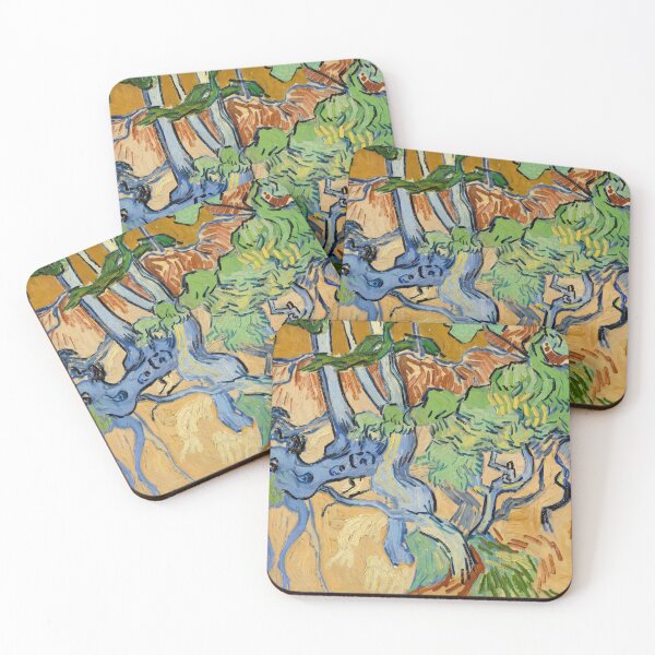 Item preview, Tree Roots Tangled Blue and Orange designed and sold by artofuniverse.