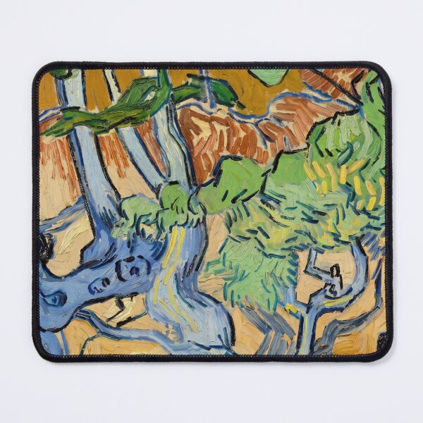 Item preview, Tree Roots Tangled Blue and Orange designed and sold by artofuniverse.