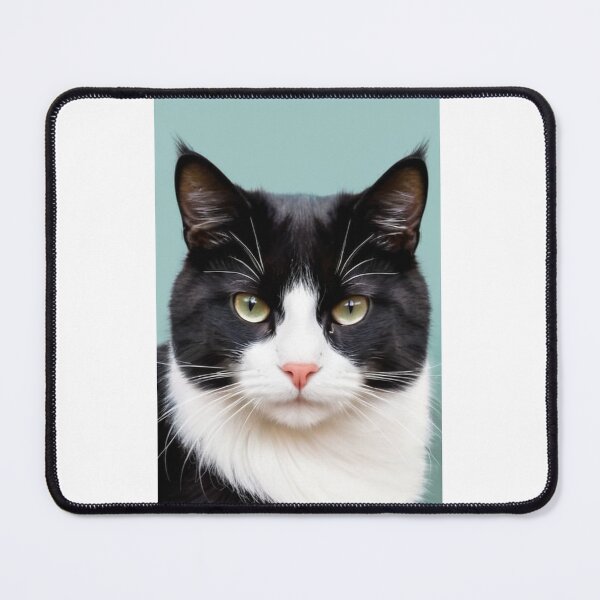 Item preview, Animals - Bicolor Cat, Modern Portrait with Amber Gaze designed and sold by DoodyPets.