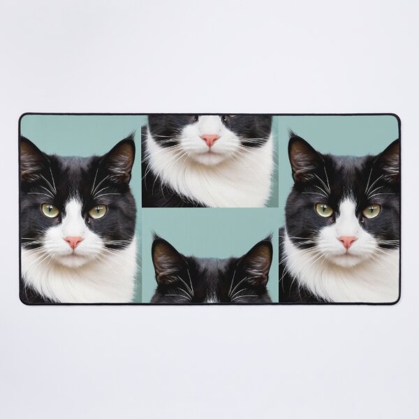 Item preview, Animals - Bicolor Cat, Modern Portrait with Amber Gaze designed and sold by DoodyPets.