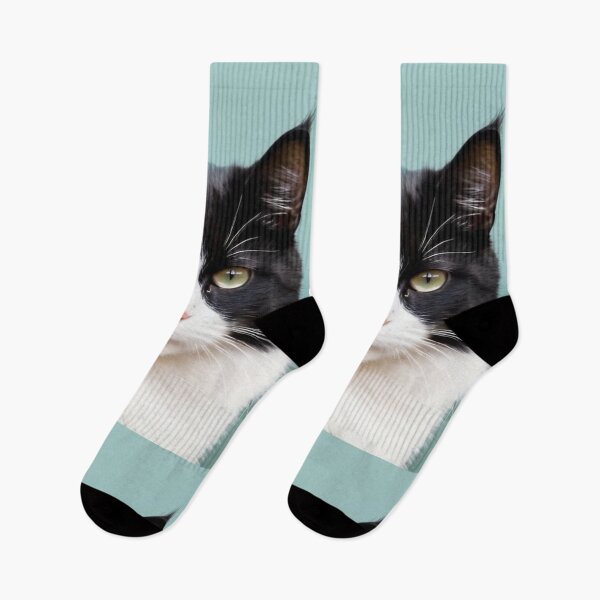 Item preview, Animals - Bicolor Cat, Modern Portrait with Amber Gaze designed and sold by DoodyPets.