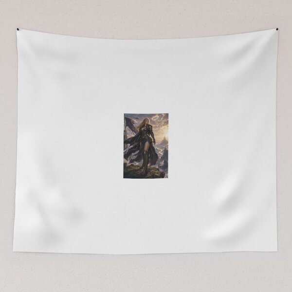 Item preview, Astrid Aurelia in Black Armor at Sunset designed and sold by CathryneDelamort.