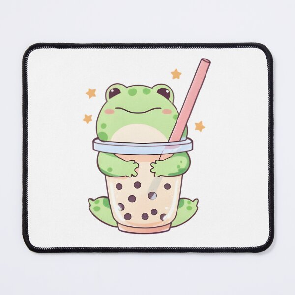 Item preview, Boba Tea Frog — Happy Kawaii Frog Sticker designed and sold by tommysworks.