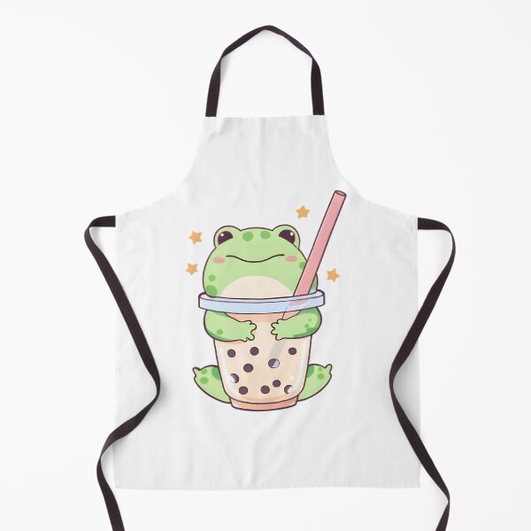 Item preview, Boba Tea Frog — Happy Kawaii Frog Sticker designed and sold by tommysworks.