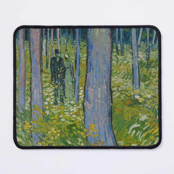Item preview, Couple Walking Through Wooded Forest designed and sold by artofuniverse.
