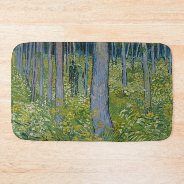Item preview, Couple Walking Through Wooded Forest designed and sold by artofuniverse.
