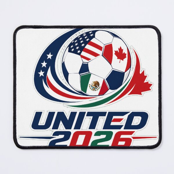 Item preview, UNITED 2026 World Cup USA Canada Mexico Soccer T-Shirt designed and sold by Ahmed Nedji.