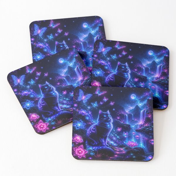 Item preview, Magical Night Butterfly Cat designed and sold by Simplybe1.