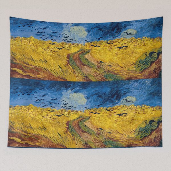 Item preview, Wheatfield With Crows Over Golden Field designed and sold by artofuniverse.