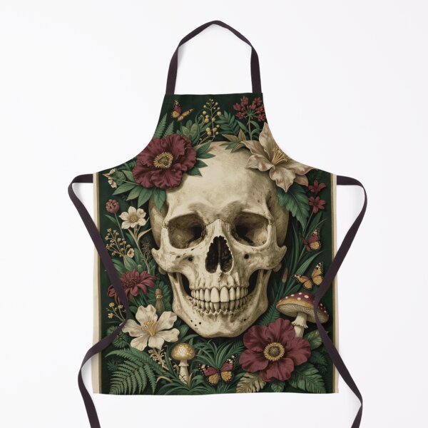 Item preview, Floral Skull Botanical Montage designed and sold by RandomWalker.