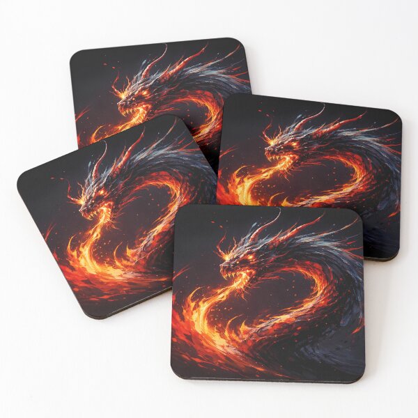 Item preview, Fiery Dragon in Dark Smoke designed and sold by cuprum.