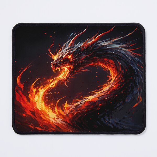 Item preview, Fiery Dragon in Dark Smoke designed and sold by cuprum.