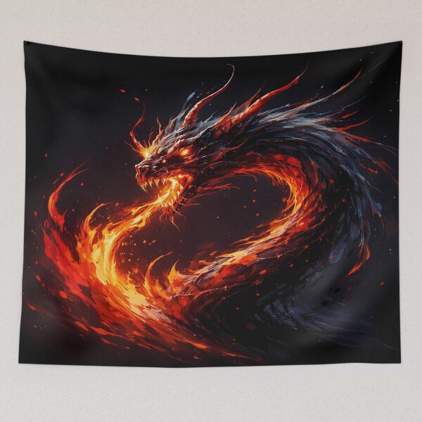 Item preview, Fiery Dragon in Dark Smoke designed and sold by cuprum.