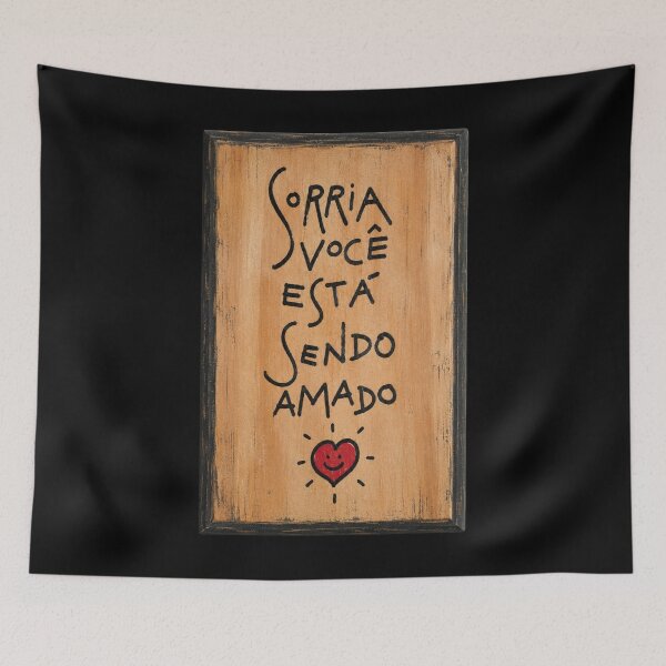 Item preview, Sorria Você Está Sendo Amado designed and sold by Sketch-Shack.