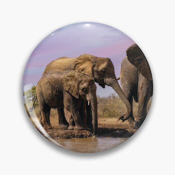 Item preview, Elephants At the Waterhole  designed and sold by Kay Brewer.