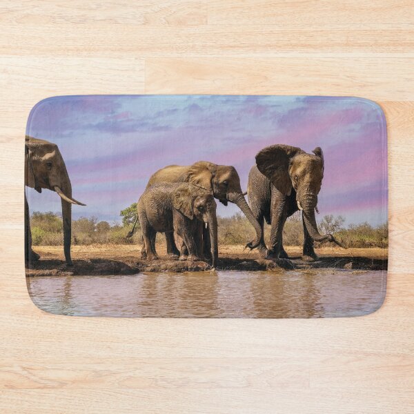 Item preview, Elephants At the Waterhole  designed and sold by Kay Brewer.