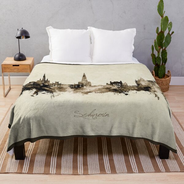 Item preview, Schwerin Germany Skyline designed and sold by ArtPrints.