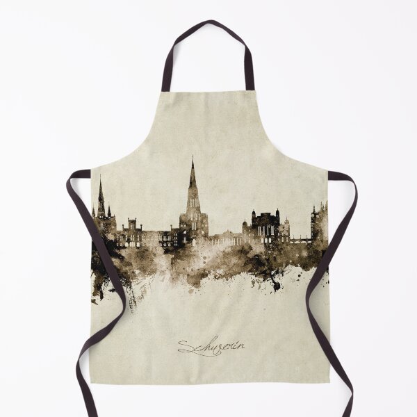 Item preview, Schwerin Germany Skyline designed and sold by ArtPrints.