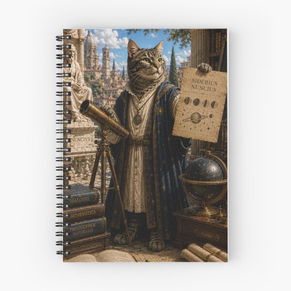 Item preview, Dreamscape Galileo Galilei An Imagined Life of a Sleeping Gray Cat designed and sold by Mindworx21.