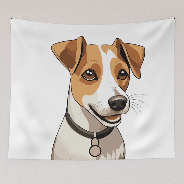 Item preview, Dog parson russell terrier, brown ears Dog Lover Design – Funny Puppy Art for Pet Owners designed and sold by Artimax-Studio.