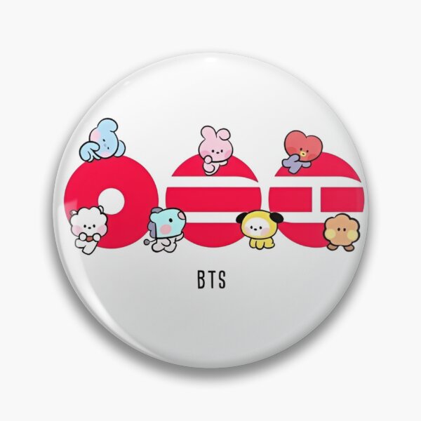 Item preview, Cute BT21 Characters on Red Arirang Letters designed and sold by moamaxshop.