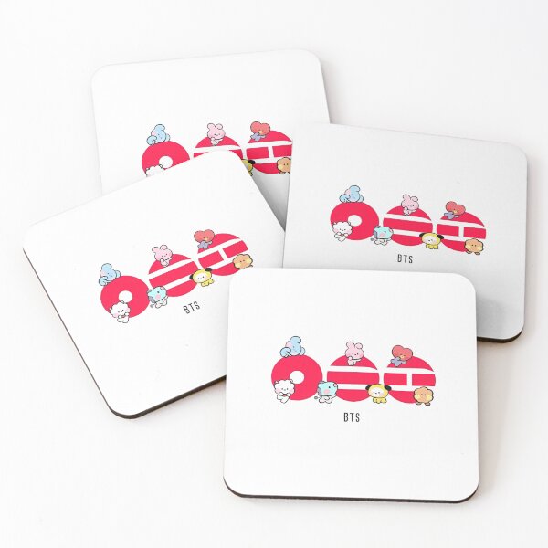 Item preview, Cute BT21 Characters on Red Arirang Letters designed and sold by moamaxshop.