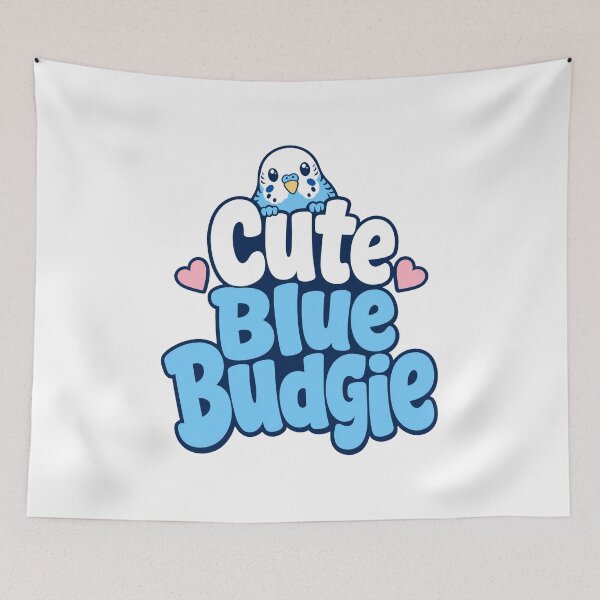 Artikelvorschau, Cute Blue Budgie Parakeet Lover Pocket Peeker entworfen und verkauft von pirminio.