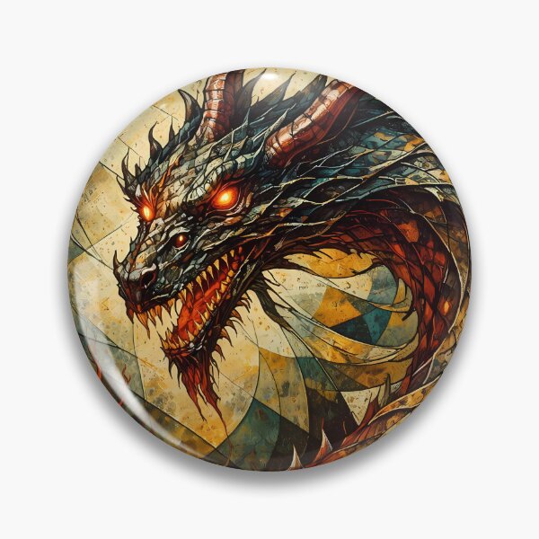 Item preview, Fiery Dragon in Abstract Style designed and sold by cuprum.