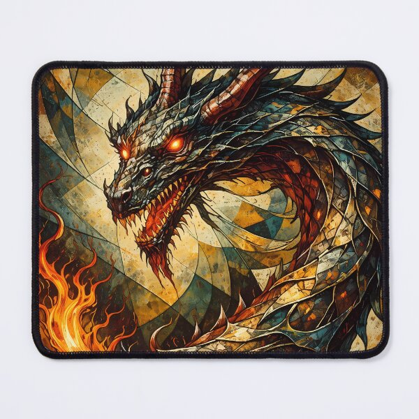 Item preview, Fiery Dragon in Abstract Style designed and sold by cuprum.