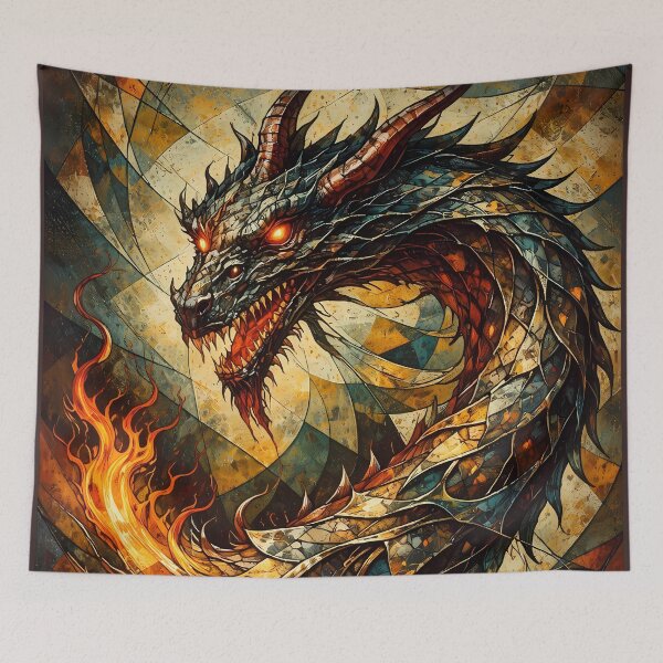 Item preview, Fiery Dragon in Abstract Style designed and sold by cuprum.