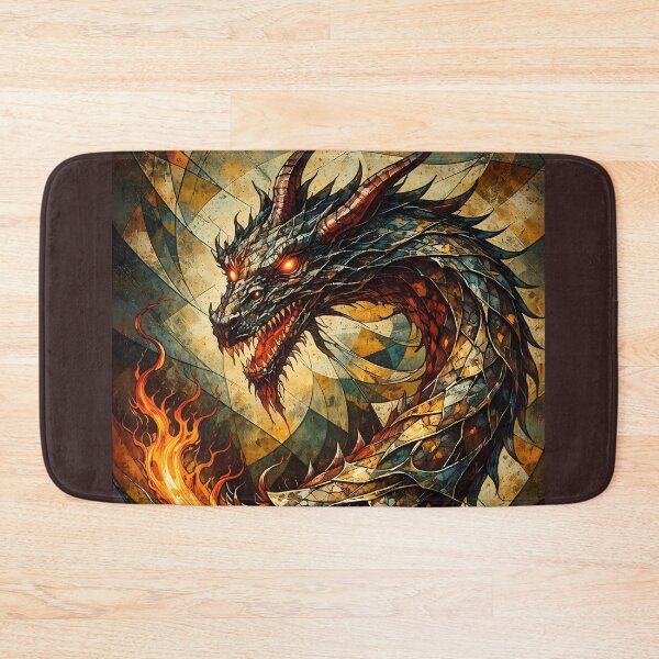 Item preview, Fiery Dragon in Abstract Style designed and sold by cuprum.