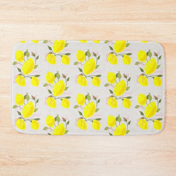 Item preview, Coquette Lemon and Pink Bows Summer Fruit Art designed and sold by Somi Mood.