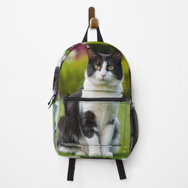 Item preview, Animals - Black and white bicolor cat, Elegant portrait with amber eyes designed and sold by DoodyPets.