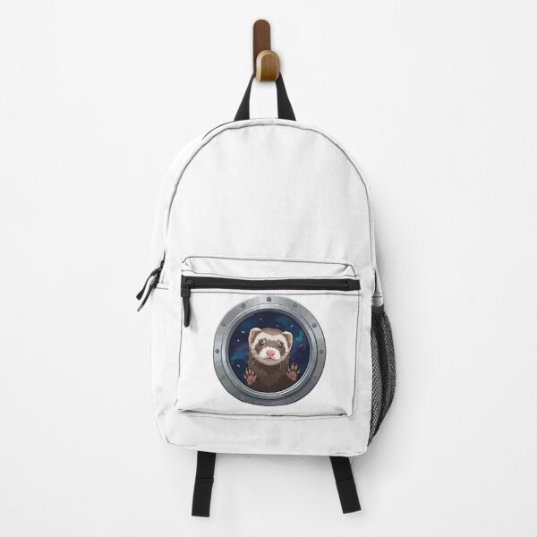 Item preview, Cute Ferret Peeking From Spaceship Porthole Window designed and sold by ArcApparel2020.
