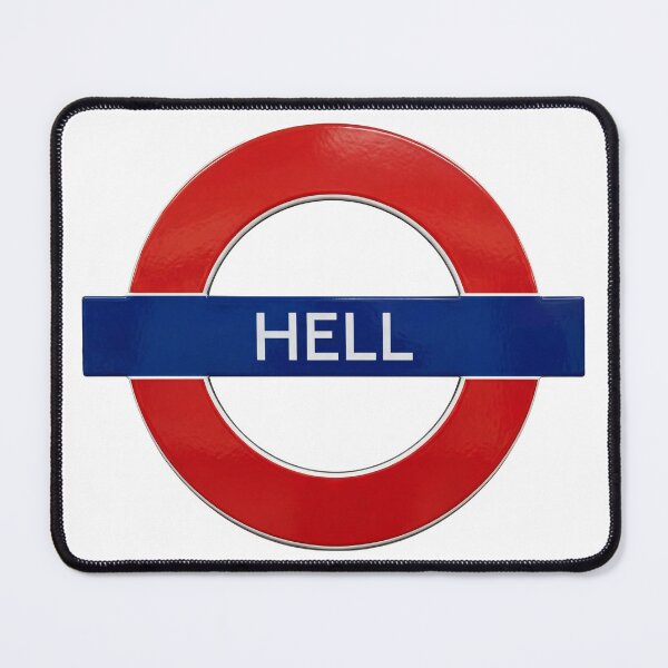 Item preview, Hell , commuter travel London sign designed and sold by CornershopTee.