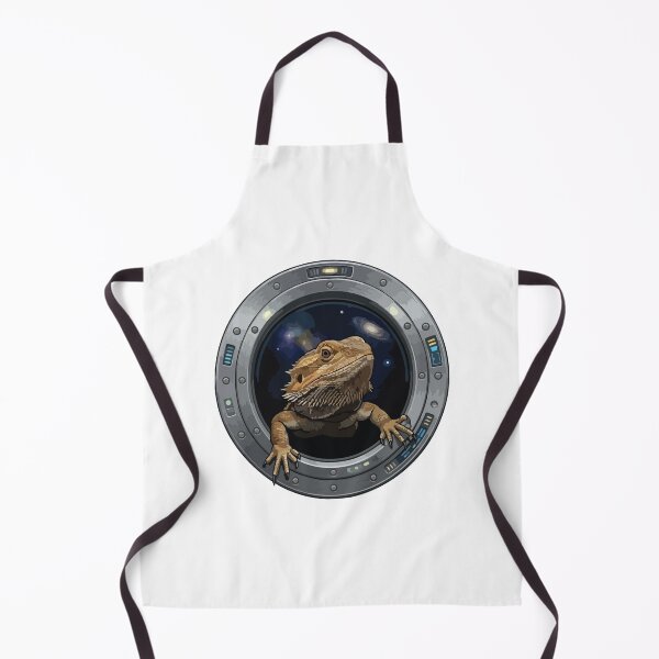 Item preview, Bearded Dragon Astronaut Peeking Space Window designed and sold by ArcApparel2020.