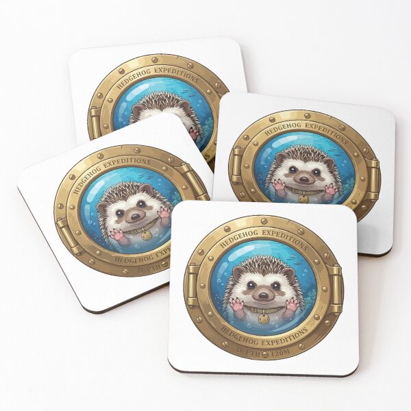 Item preview, African Pygmy Hedgehog Submarine Porthole Illusion designed and sold by ArcApparel2020.