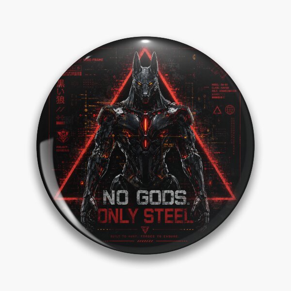 Item preview, No Gods Only Steel - Cyberpunk Anubis Mecha designed and sold by thirtyonestars.