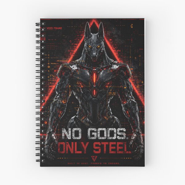 Item preview, No Gods Only Steel - Cyberpunk Anubis Mecha designed and sold by thirtyonestars.